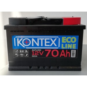 Акумулатор Eco Line KONTEX 12V 70Ah 620A