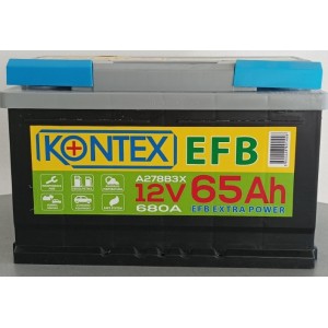 Акумулатор KONTEX EFB 12V 65AH 680A
