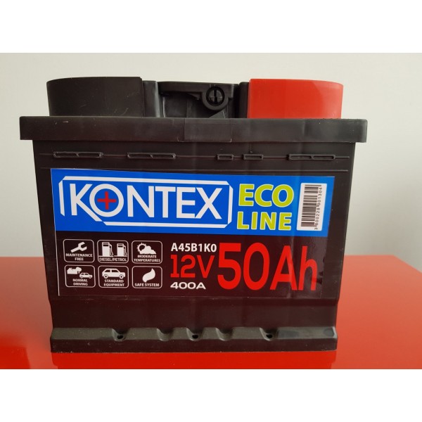 Акумулатор Eco Line KONTEX 12V 50Ah 400A